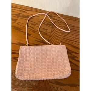 Vintage Ganson Woven crossbody pink